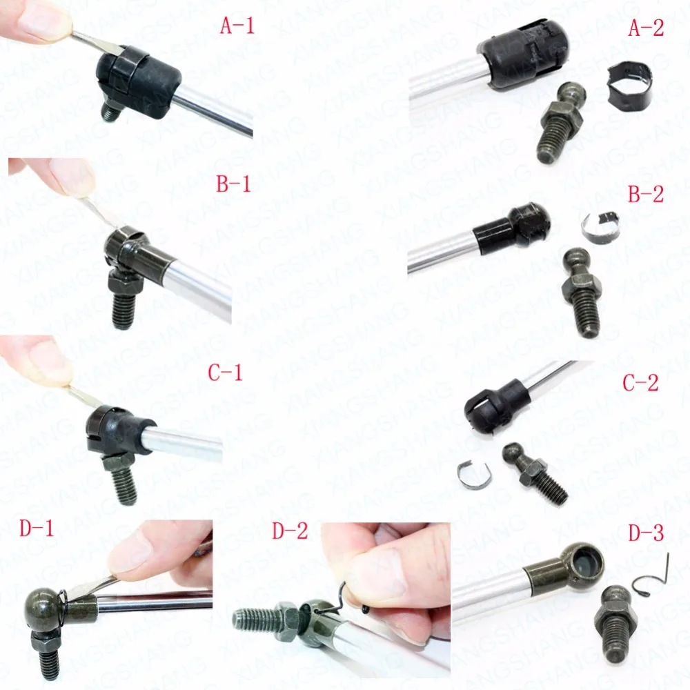 Комплект из 6 шт. подъемных ворот для капота опоры окон газовые ударопрочные