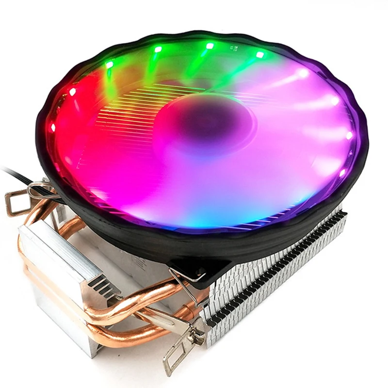 Для Intel LGA 1150 1151 1155 1156 775 для AMD AM3 AM2 RGB светодиодный кулер для процессора 4 тепловые трубки кулер для процессора охлаждающий вентилятор Радиатор