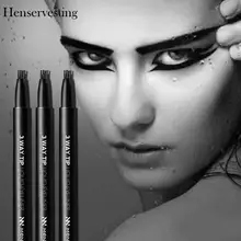 Макияж путь наконечник долговечный водонепроницаемый черная жидкая подводка для глаз карандаш глаз 3 Ручка