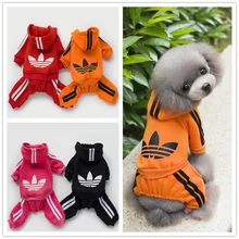 Dog Clothes Four Legged Puppy Clothes Cotton Hoodies Dog Clothing Winter Clover Sweater Dog Pets Clothes for Small & Meduimn Dog