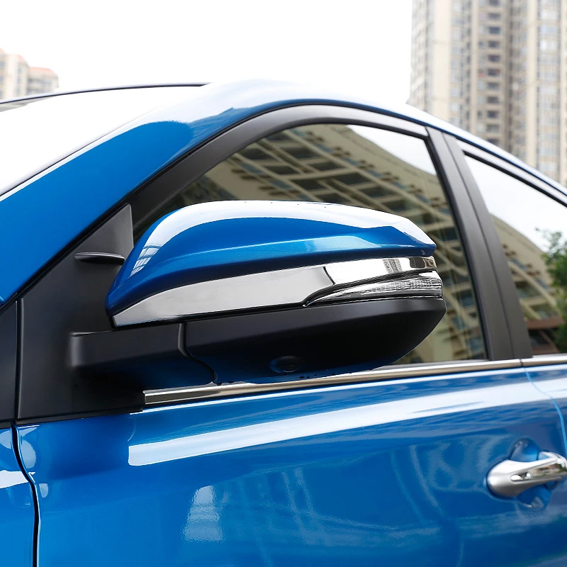 Chrome Door Side Mirror Covers Molding Trims For 2013-2018 Toyota RAV4 SUV