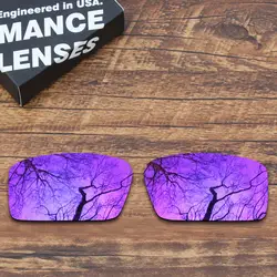 ToughAsNails Поляризованные замены линзы для Oakley дергаться солнцезащитные очки фиолетовый зеркальный Цвет (объектив только)