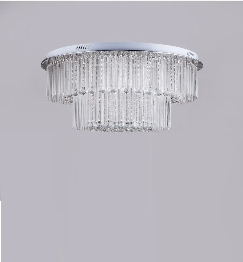 Sala de Estar Iluminação de Teto Lmparas de Techo Luz de Teto Cristal Levou Lâmpada Lustre Quarto Luminárias Plafonnier Rodada Luxo 7 Luzes e Iluminação