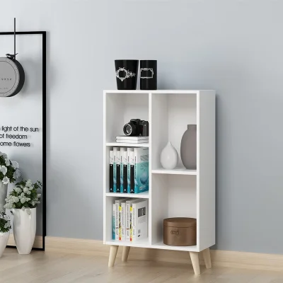 

15%,Simple bookshelf Modern racks Shelves Thick material lattice cabinet Free combination bookcase Bearing strong