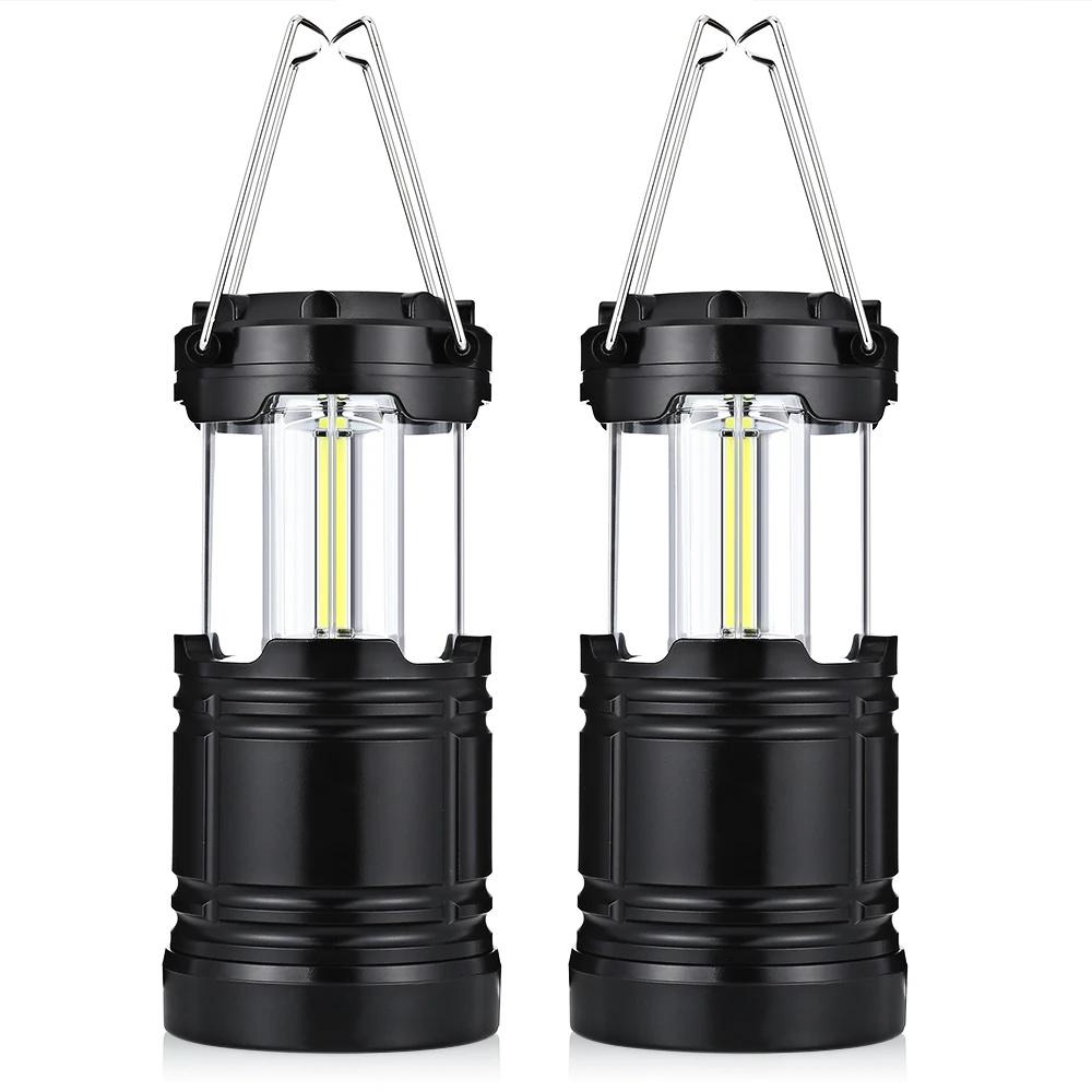 2PCS/Lot Collapsible LED Portable Camping Lantern Hanging Tent