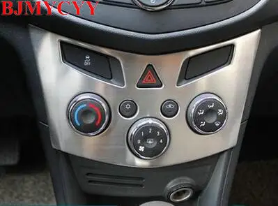 

BJMYCYY Car Air conditioning Tuning Center Console control Panel Trim Cover Styling Fit For Chevrolet TRAX 13-2015