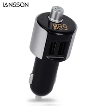 IANSSON New Bluetooth FM Transmitter Car MP3 Audio Player Wireless FM Modulator Car Kit Charger Hands-Free LCD Display USB TF fo
