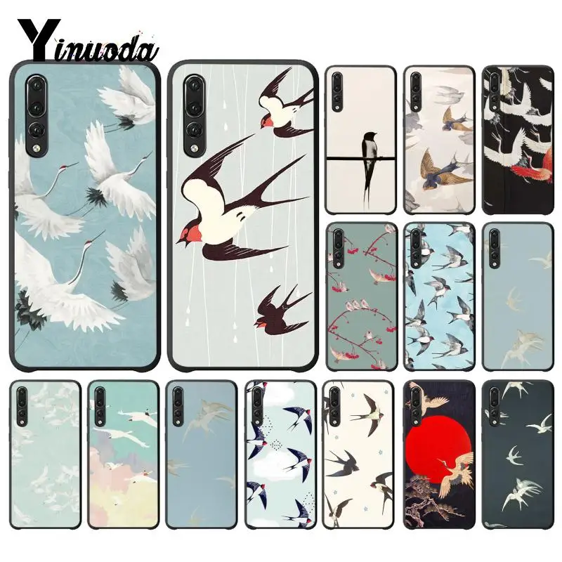 

Yinuoda Animal Art Swallows Cranes Birds Printing Phone Case for Huawei P9 P10 Plus Mate9 10 Mate10 Lite P20 Pro Honor10 View10
