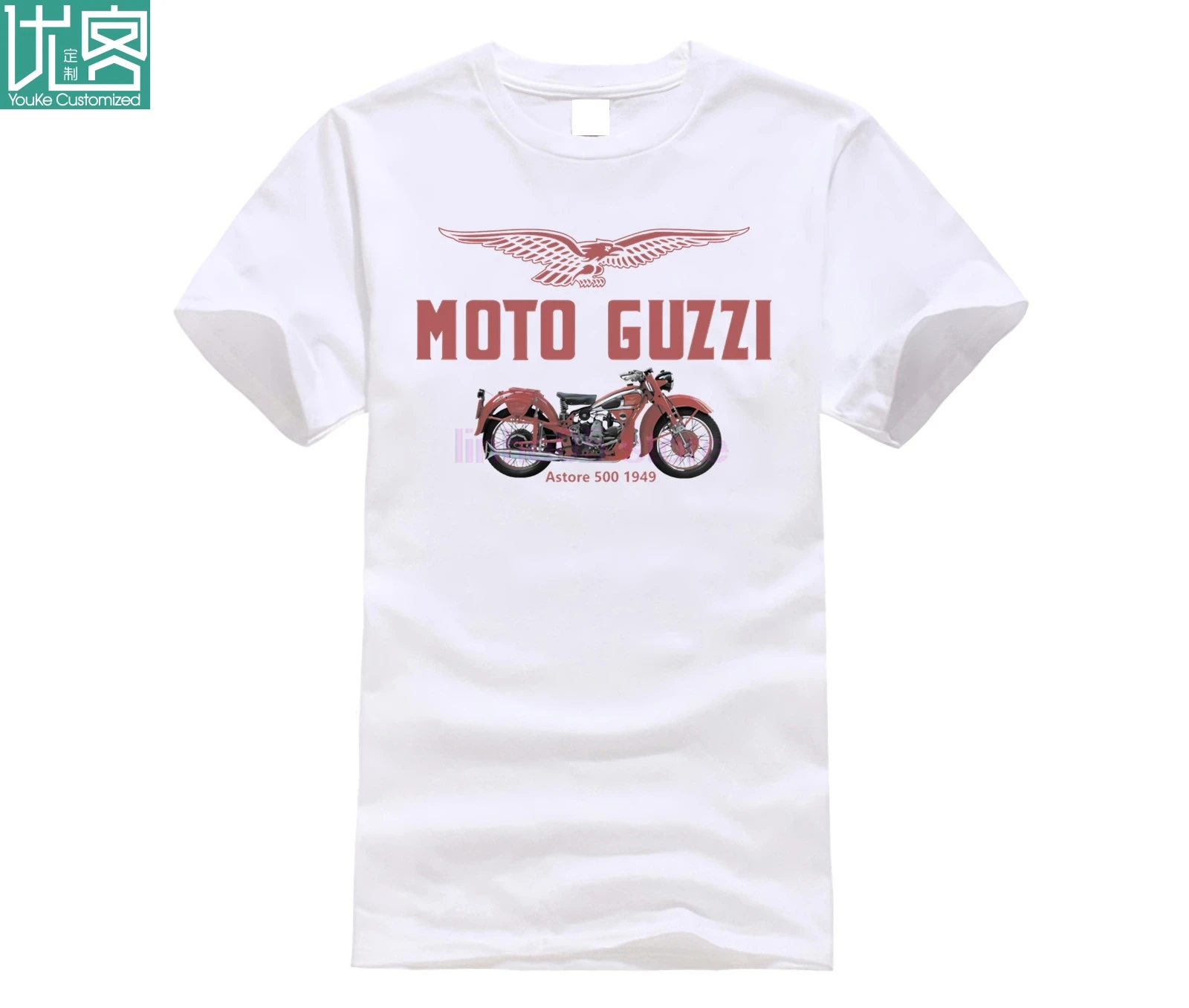 Винтаж Moto Guzzi Байкер Astore 500 ❉ мотоцикл цветная футболка с принтом S до 5XL |