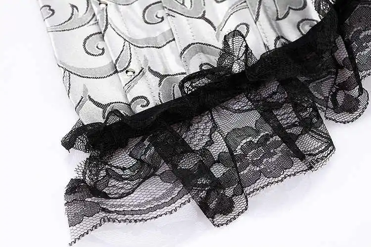 Sexy Gorset Steampunk Clothing Gothic Lace Up Corset Steel Boned Corset Overbust Bustier Waist Cincher Body Shaper Sexy Corselet (12)