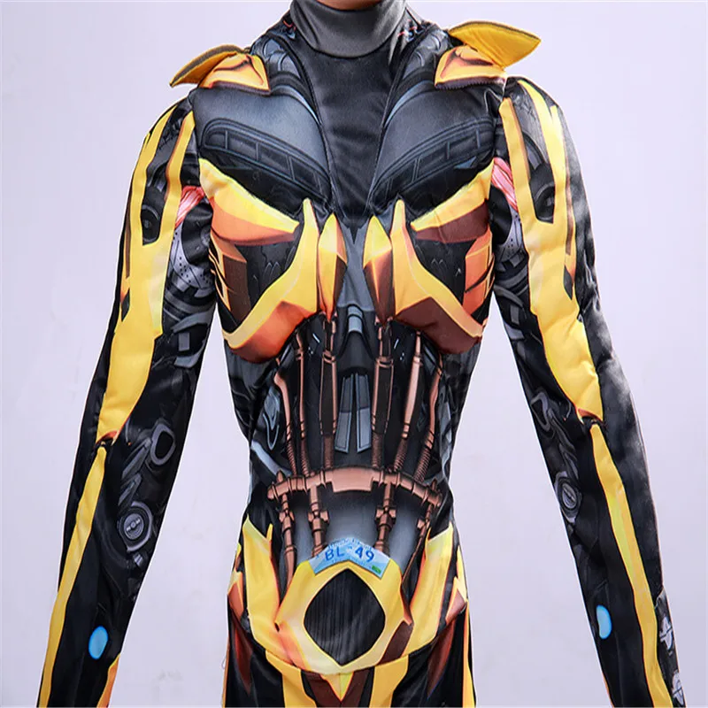 Optimus Prime Bumblebee супергерой полный костюм Карнавальные костюмы Disfraces мускульный костюм для косплея