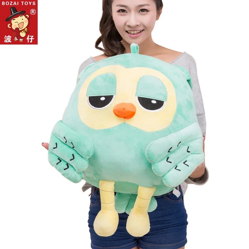 Aliexpress new lovely green owl plush toys wholesale cute 18 30cm pp
