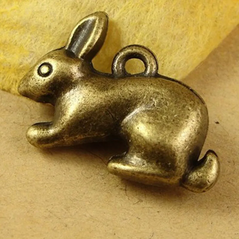 20pcs 14*20MM Antique Bronze Vintage Retro accessories alloy rabbit