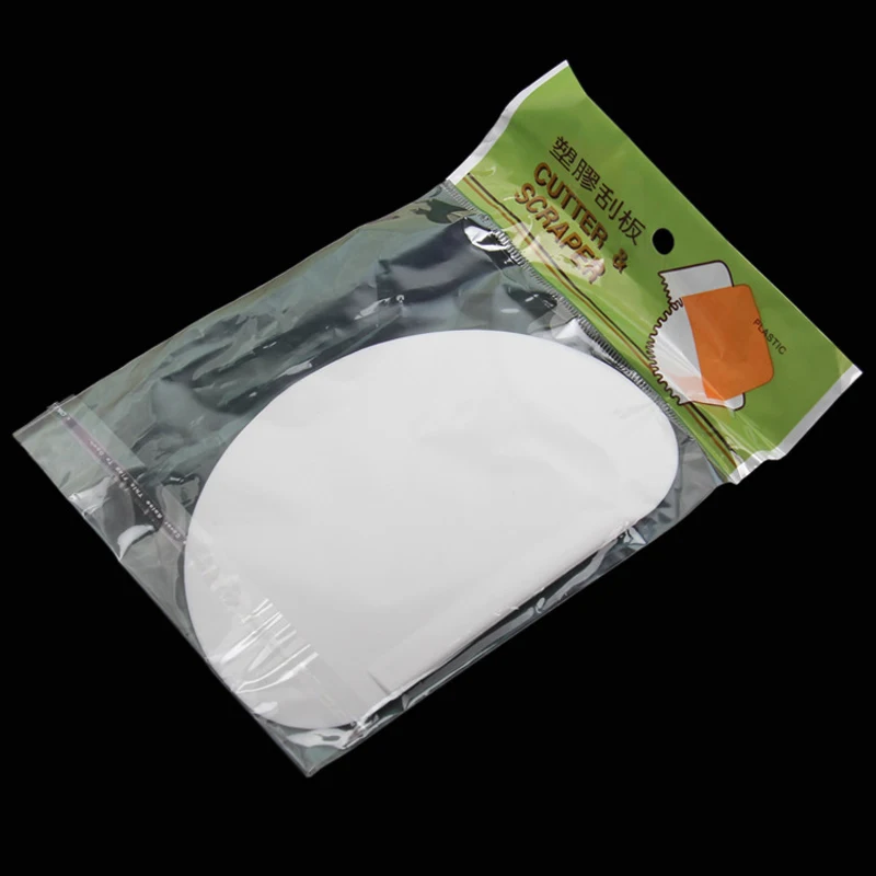 

1pcs 10.5*7.3cm Semicircular Plastic Cake Scraper Fondant Cutter Tools Baking & Pastry Tools for Kitchen