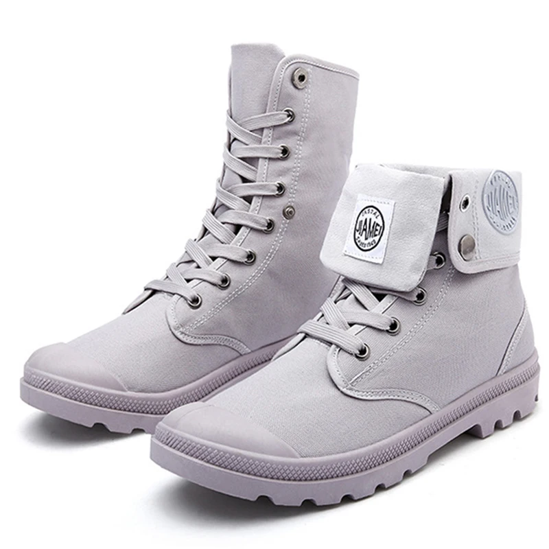 

Winter Men Shoes Fashion Military Boots Men Canvas Safety Shoes Casual Ankle Boots Antiskid Botas Plus Size zapatos de hombre