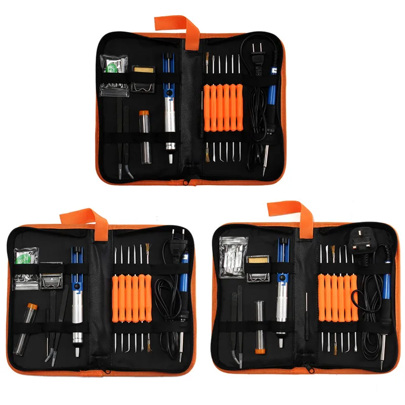 Pro 60 Вт регулируемый Электрический температура сварки паяльник Tool Kit Набор 2018 новое поступление