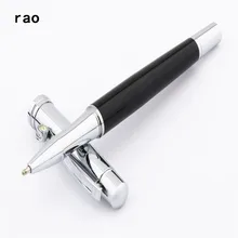 Высокое качество 038 великолепные алмазные крюк черный деловой офис Средний роллербол ручка