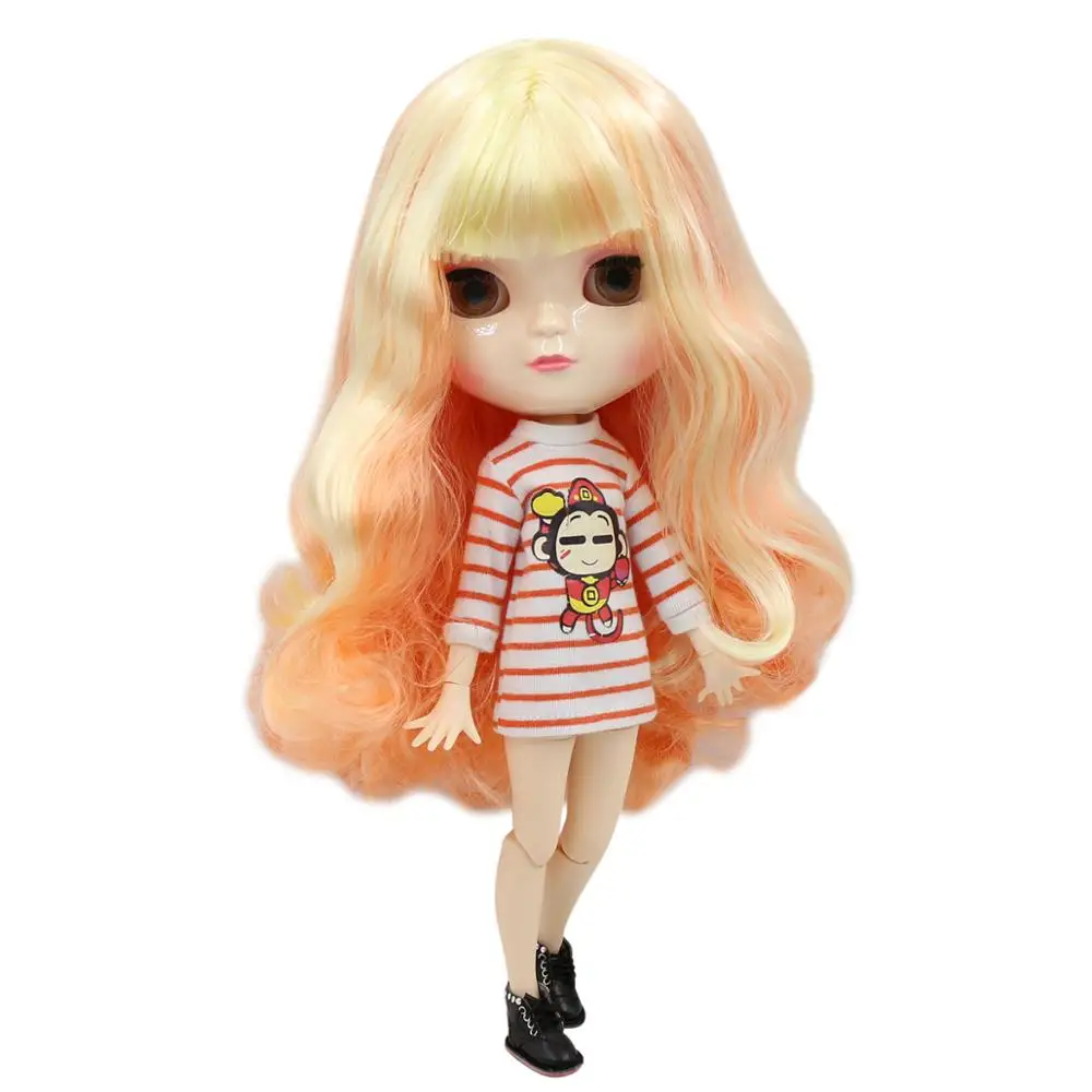 

ICY doll 1/6 yellow and orange hair white skin A-cup joint body azone body BL288/2023 30cm