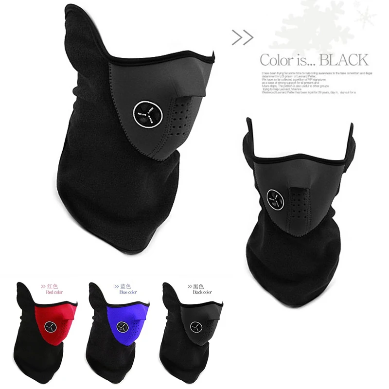 

Face Mask Facemask Hood Protection Winter Outdoor Running Half Face Mask Cover Face Fleece Neck Warmer Neck Guard Scarf Warm