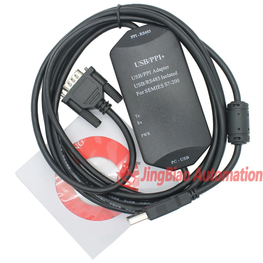 5 шт. USB-PPI+ Оптический изолированный PLC Кабель для программирования для PC(PC/PPI USB версия) 6ES7 901-3DB30-0XA0