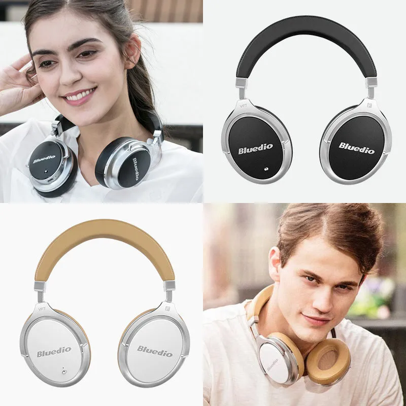 2017 New Bluedio F2 activa de ruido cancelación de Bluetooth inalámbrico Auriculares auriculares con micrófono para teléfonos - 3