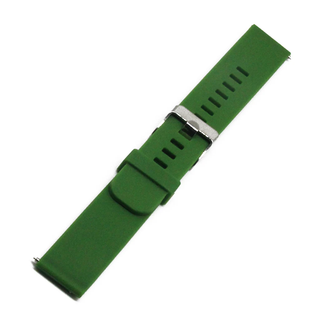 Ремешок силиконовый для наручных часов резиновый быстросъемный браслет G1