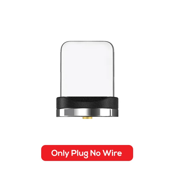1 м СВЕТОДИОДНЫЙ Магнитный зарядный кабель Micro USB кабель для iPhone XR XS Max X 10 8 7 магнитное зарядное устройство usb type C кабели для samsung S10 Plus - Цвет: Only Plug