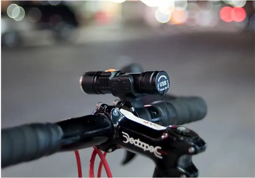 Discount 2019 Wosawe T6 LED Bicycle Light Super Light USB Rechargeable Bike Waterproof Built-in Battery Head Front Bike Light Flashlight 8