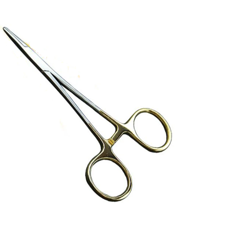 14cm Golden color handle Needle clamp medical pliers Surgical forceps