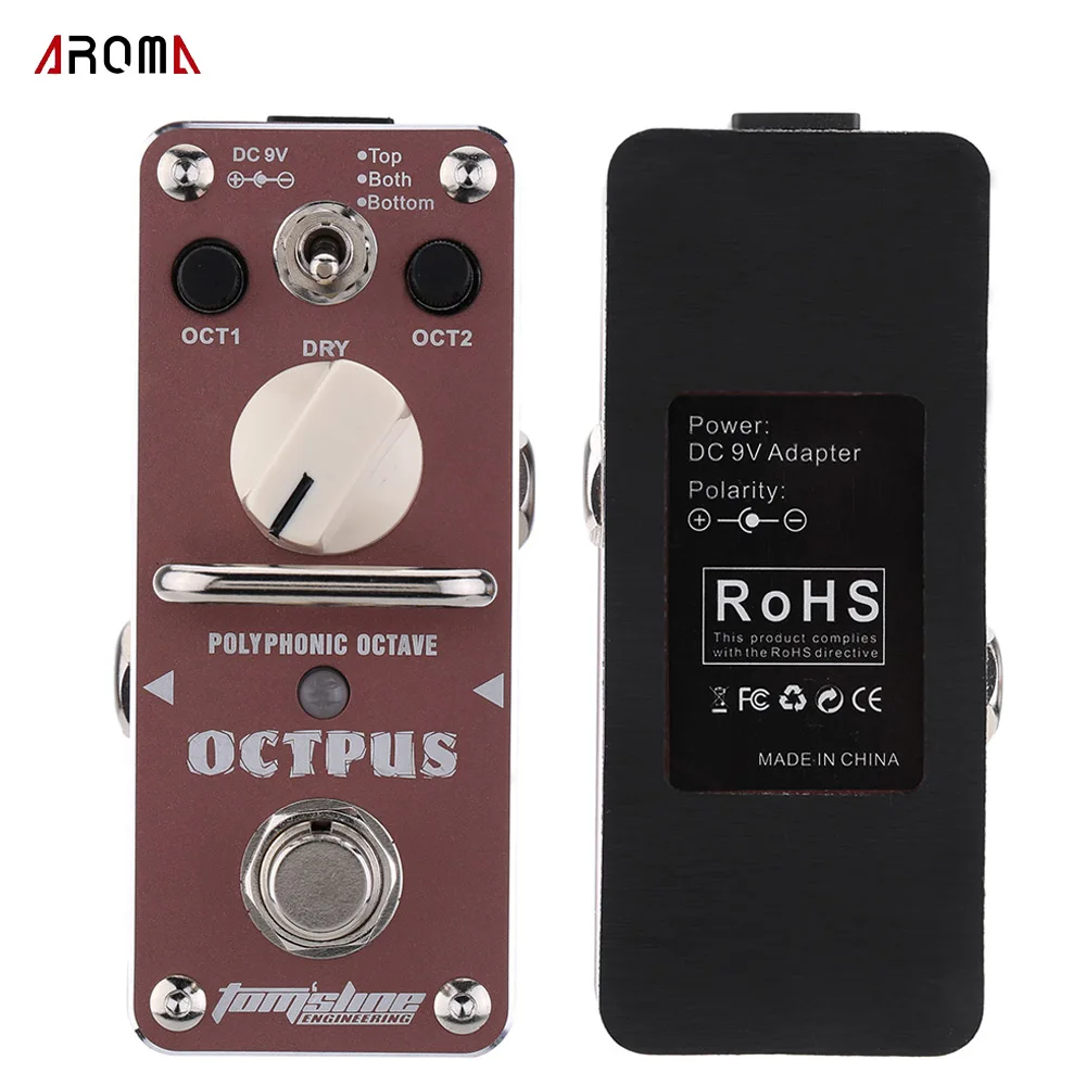 

Guitar accessories Aroma guitar pedal Tom's Line Engineering AOS-3 Octpus Polyphonic Octave pedal de guitarra