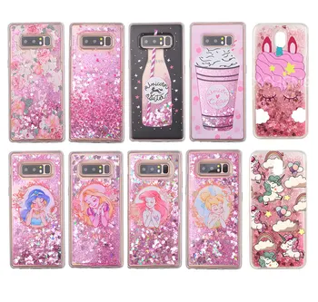 

Glitter Water Liquid Case for Samsung Galaxy S5 S6 S7 S7 edge S8 S9 Plus Note 8 Floral Unicorn Ice Cream Soft Cover Phone Cases