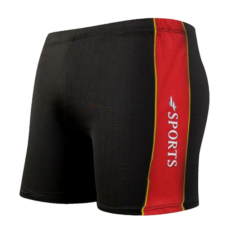 

ADISPUTENT 2019 Male Swimming Hot Springs Quick-drying Striped Swim Men Trunks Print Slim Fit Beach Board Shorts Swimming Pants