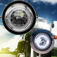12V 10W Motorcycle LED Headlight Running Light Metal Glass Lens Light-emitting Diode Lamp Headlamp for Honda Moto Accessories