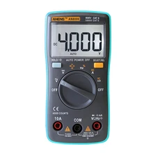 

LCD Digital Multimeter 4000 Counts Backlight AC/DC Ammeter Voltmeter Ohm Meter (Blue) Measurement Analysis Instruments