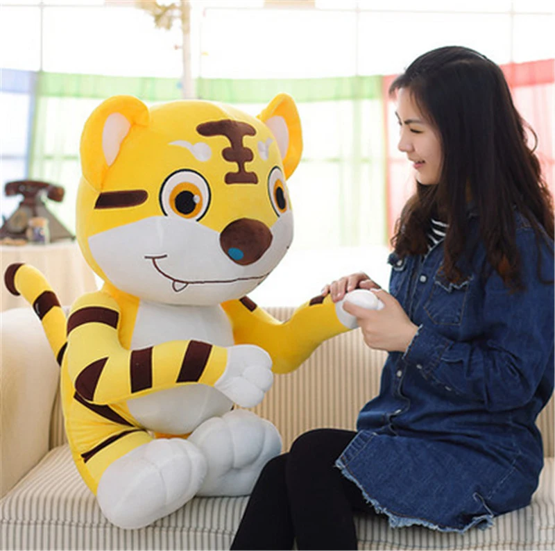Fancytrader 35 ''/90 см большая мультяшная игрушка тигр плюшевые мягкие с наполнением игрушечные Тигры кукла хороший подарок для малышей