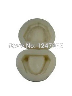 

Edentulous mouth silicone rubber die die standard oral dental plaster model