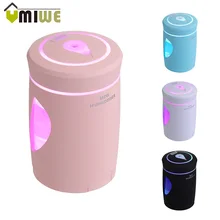 5 in 1 USB Ultrasonic Air Humidifier Portable Woodpeck Mini Humidifier with LED Light and Fan Mist Maker for Home Office Car Use