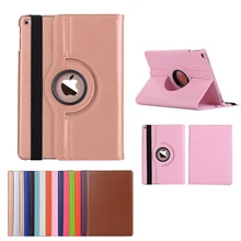 Чехол для Apple iPad 5 6 Air 1 Air 2, чехол для нового iPad 9,7 5-го 6-го поколения вращающийся на 360 Градусов Кожаный смарт-чехол