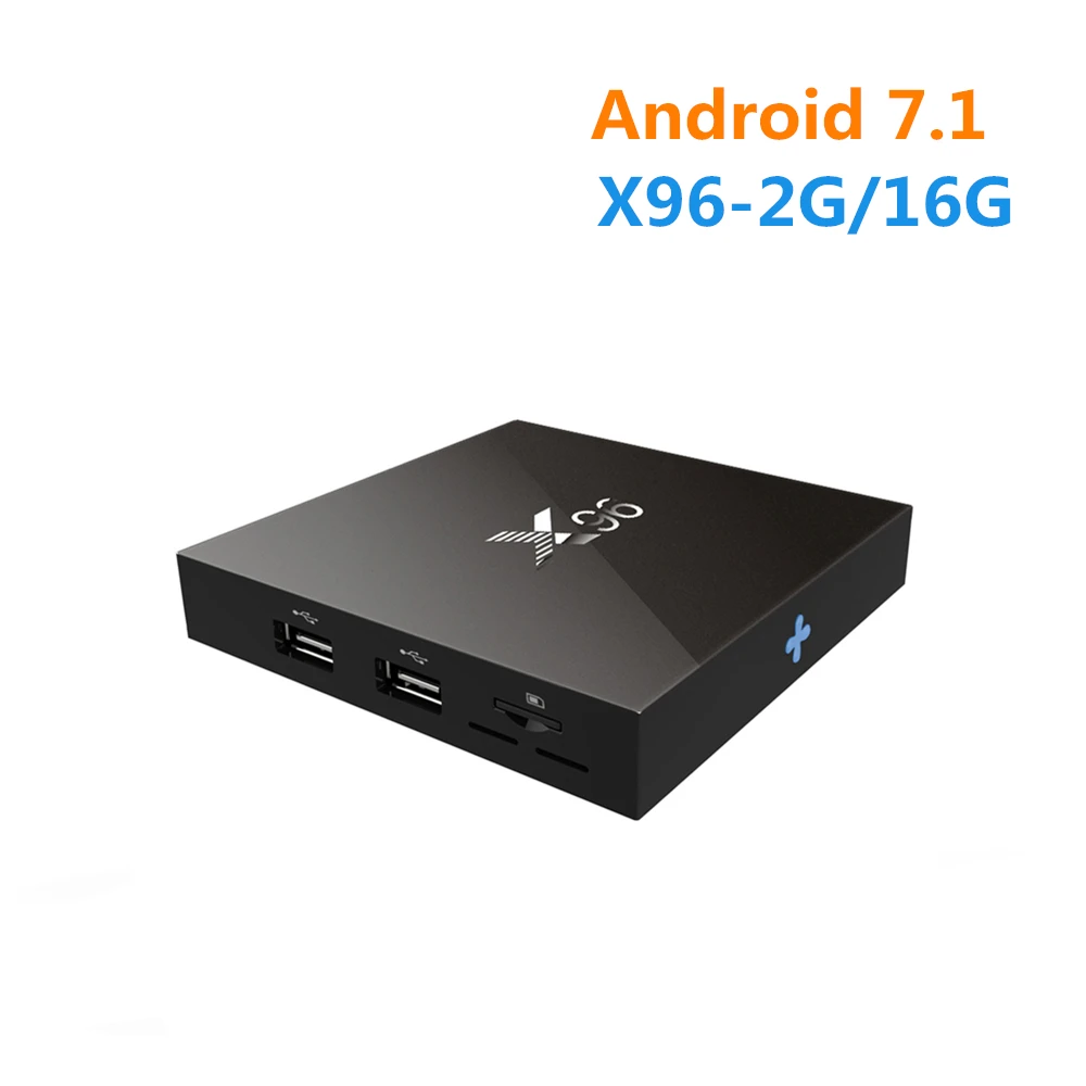 

[WeChip] X96 Android 6.0 TV Box 2G 16G Amlogic S905X Quad Core Wifi HDMI 2.0A 4K*2K KDplayer Marshmallow HD Media Player