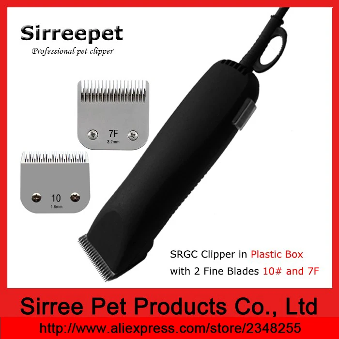 

Animal hair trimmer with 2 fine blade 10# and 7F in plastic box