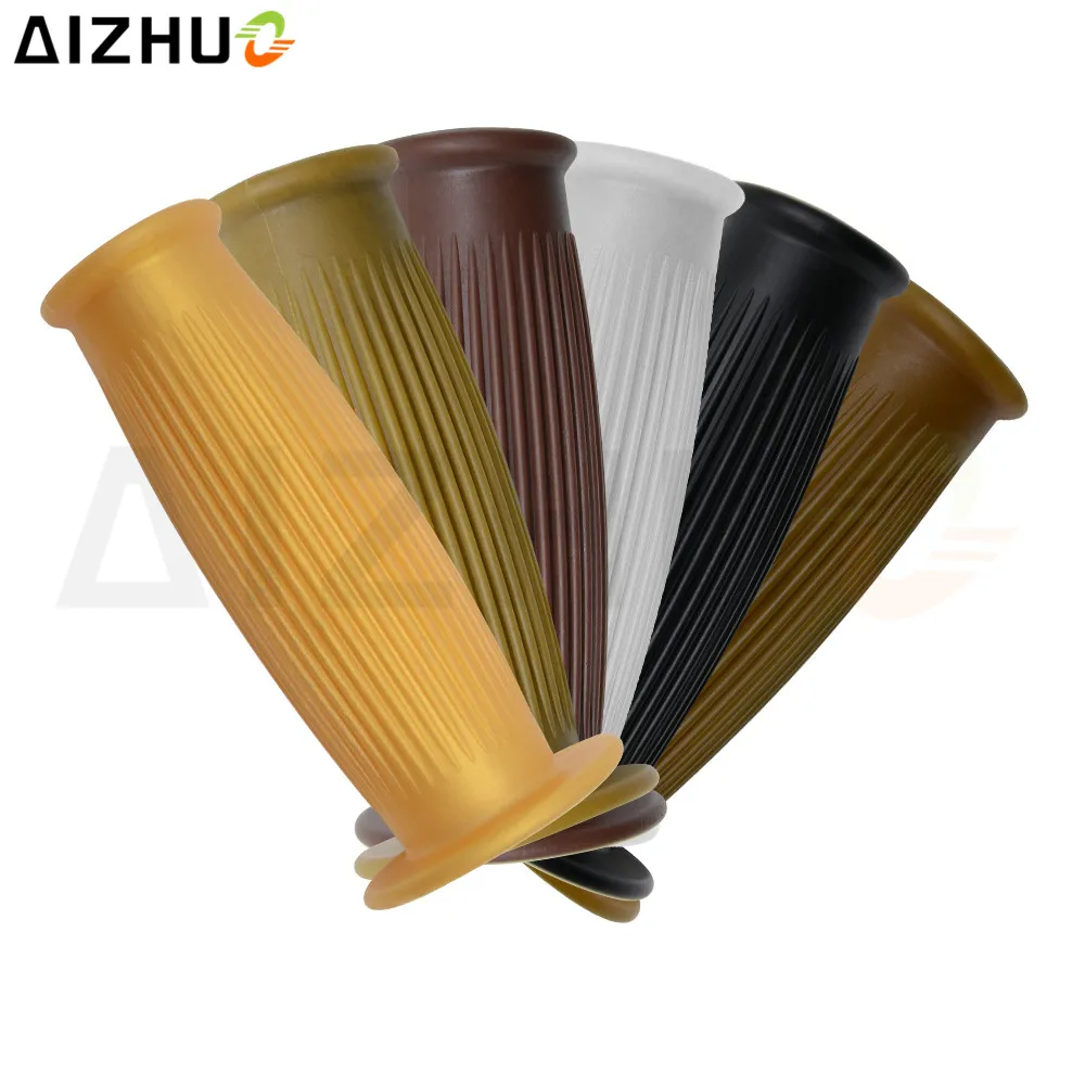 25mm Cafe Racer Motorcycle Handle Grips Silicone Universal Vintage