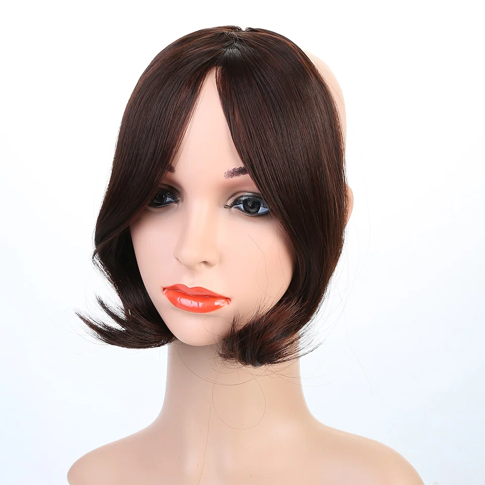 AOSIWIG 3 Colors Short Bangs Heat Resistant Synthetic Hair Fake Hair
