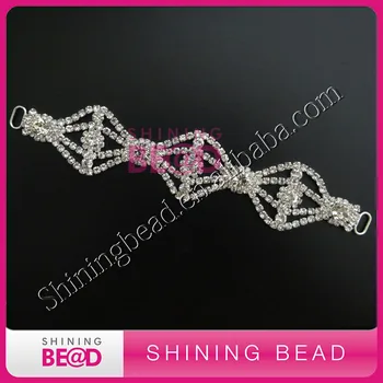 

new high quality clear rhinestone bikini connector,free shipping