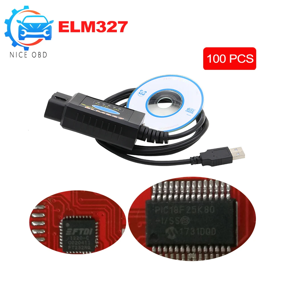 Для Fo-rd ELM 327 USB FTDI Pic18f25k80 чип с переключателем для Forscan HS CAN/MS может автомобильный диагностический инструмент& ELM327 bluetooth-сканер