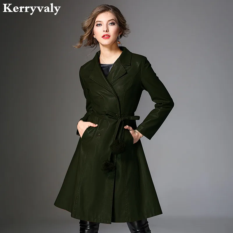 

Winter Caramel PU Long Sleeve Coat Woman Jacket Casacas Mujer Invierno 2019 Lady Casaco Feminino Inverno Abrigo Mujer K6670