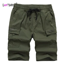 LOKTARC/летние шорты с множеством карманов для маленьких мальчиков повседневные штаны мешковатые брюки красивые Хлопковые Бриджи с эластичной резинкой на талии для мальчиков