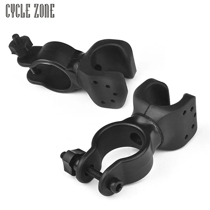 Clearance Outdoor Dynamic Black Torch Clip Mount Bicycle Front Light Bracket Flashlight Holder 360 Rotation Bike New Style only for you 1