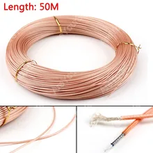 Sale 5000cm 50ohm M17/93-RG178 Coax Pigtail RG178 RF Coaxial Cable Connector 164ft High Quality Plug Jack Adapter Wire Connector