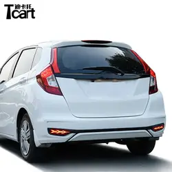 Tcart 2 шт. стоп-сигнал движущаяся фары указателя поворота для Honda Fit Jazz 2018 2019 задний бампер свет 12 В Автомобильный светодиодный задний