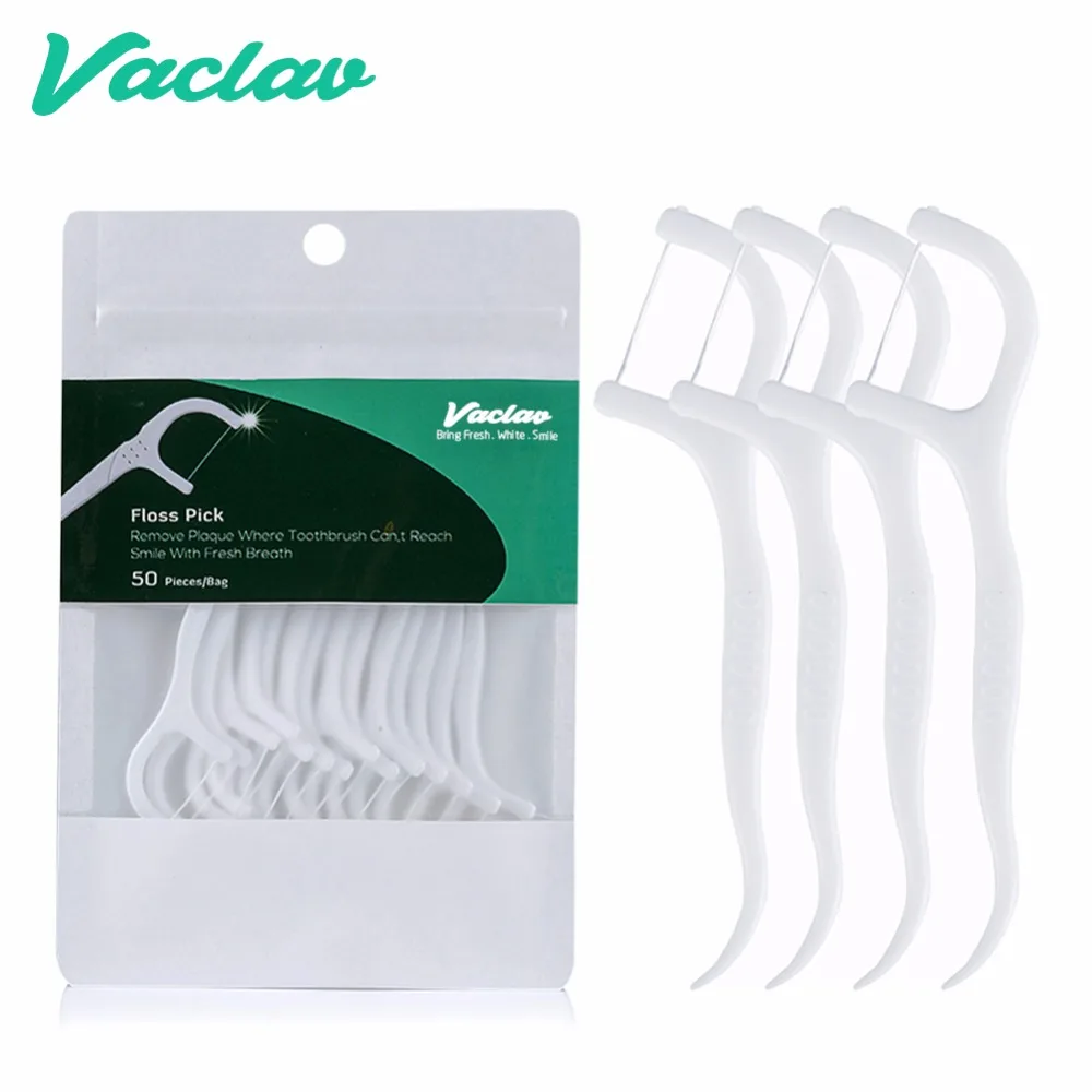 100 шт. 50 зубная нить Vaclac|tooth pick|floss picksdental floss pick |